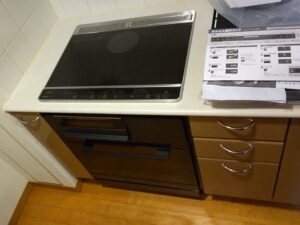 静岡キッチン取付け隊　電気オーブンの取替　施工後